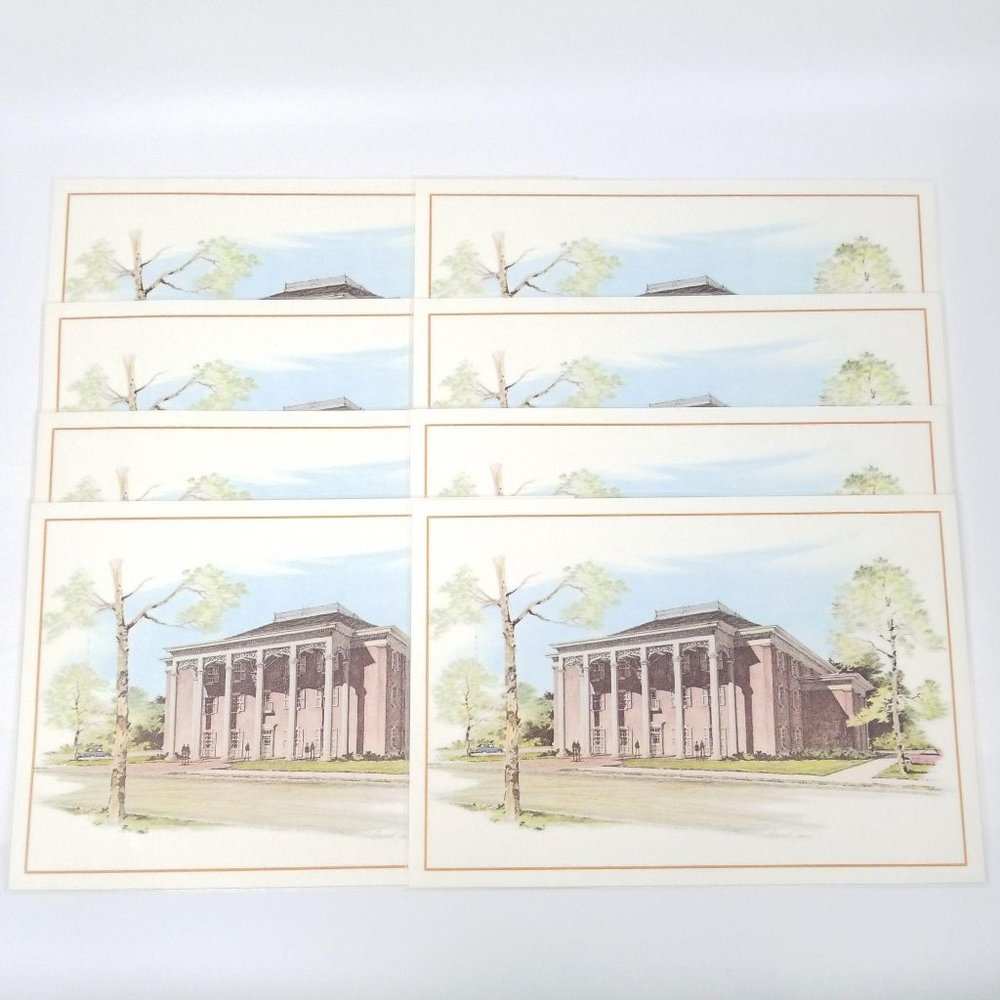 Vtg 60s Laminated Placemats First Columbus Bank